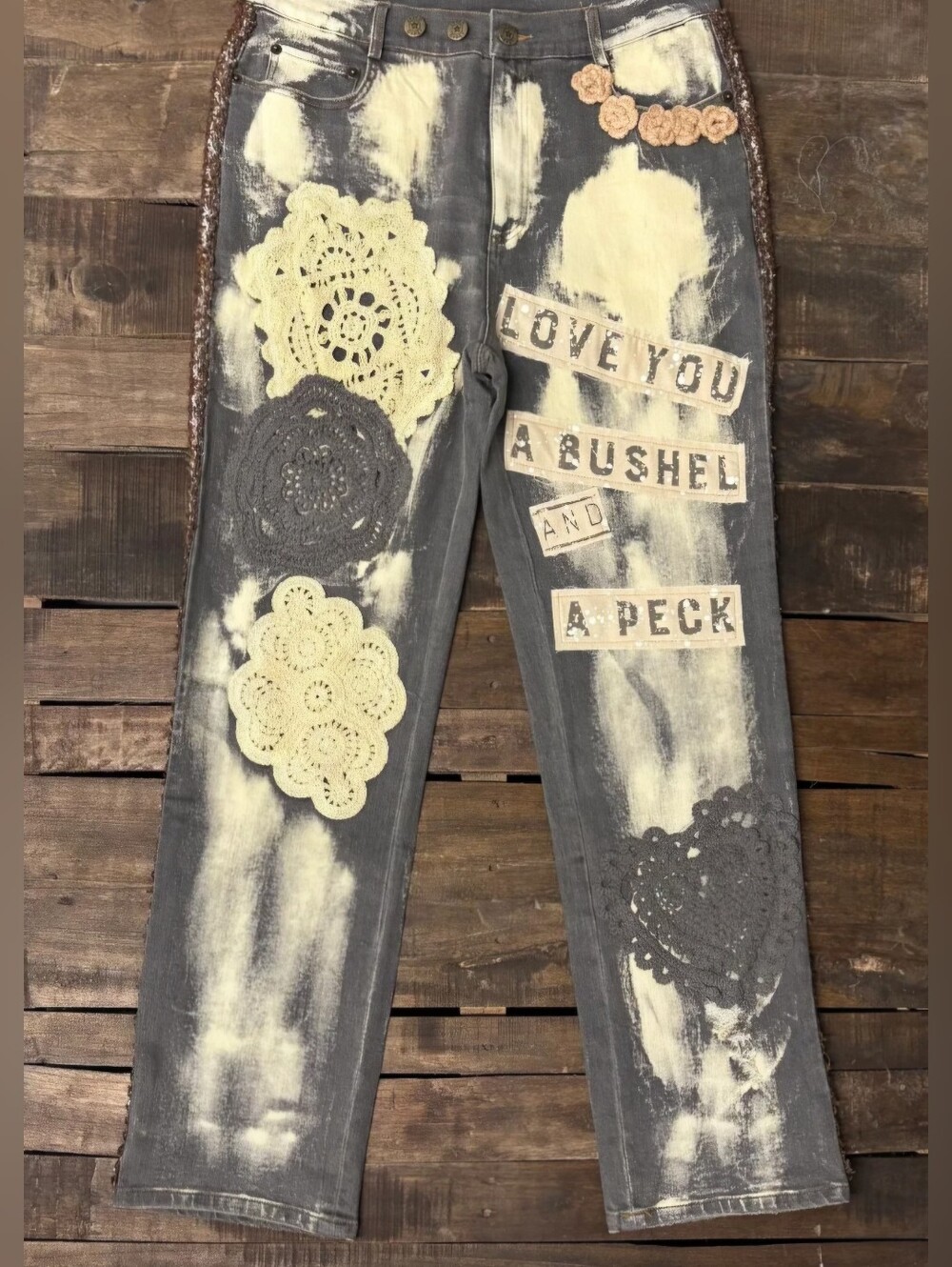 #1904 Jaded Gypsy Full Of Love Jeans - Vintage Blsck